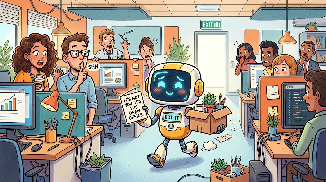 AI spaning v38: Gör slut med kontorslandskapet – It’s not you, it’s the open office