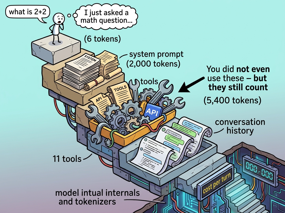 The Hidden Staircase of Context – What your simple prompt actually costs under the hood
